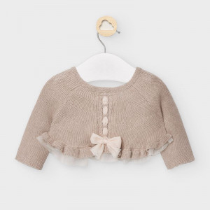 Bolero pentru bebe fetita auriu
