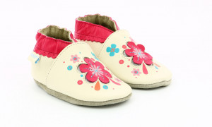 Botosi din piele bebe, Robeez, floare