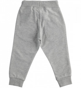 Pantalon baiat de bumbac gri cu maseta IDO