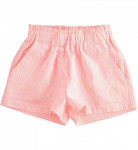 Pantalon scurt cu dungi portocalii de fete IDO