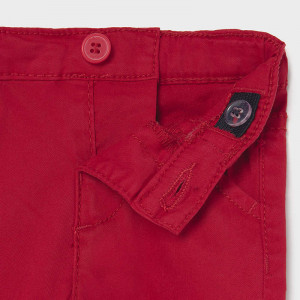 Pantaloni din tercot rosu de bebe baiat Mayoral