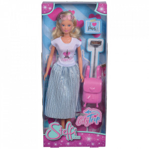 Papusa Simba Steffi Love City Trip 29 cm cu accesorii