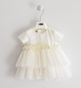Rochie botez , Ido , ivoire , tiul