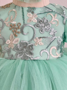 Rochiță de botez verde, Olivia