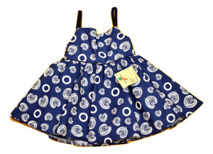 Rochita din bumbac cu bolero cu maneca scurta