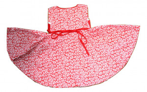 Rochita din poplin rosie