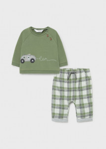 Set ECOFRIENDS, hanorac cu pantaloni lungi pentru nou-născut băiat, Mayoral