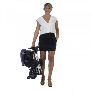 Tricicleta ultrapliabila Qplay Nova Air albastru inchis
