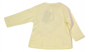 Tricou crem de fete cu auriu IDO