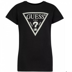 Tricou negru si bleumarin cu logo argintiu
