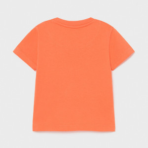 Tricou portocaliu cu maneca scurta de baiat mayoral