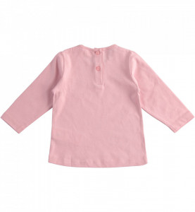 Bluza bebe fetita din bumbac roz IDO