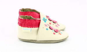Botosi din piele bebe, Robeez, floare