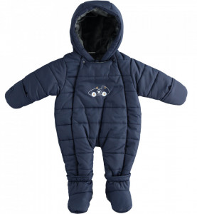 Combinezon exterior pentru bebe baiat nou nascut IDO bleumaren