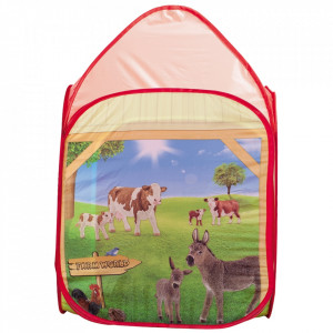 Cort de joaca John Farm cu figurina Schleich 72x72x105 cm