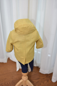 Costum de botez cu sacou galben din în , 6 piese