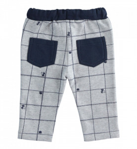 Pantalon lung din bumbac pentru bebeluș băiat nou născut, IDO