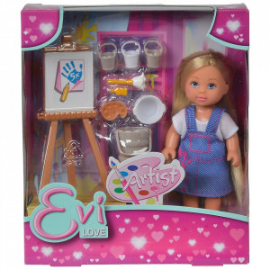 Papusa Simba Evi Love Artist 12 cm cu accesorii