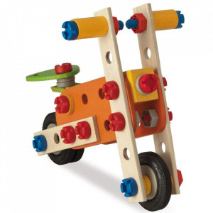 Set constructie din lemn Eichhorn Constructor Biplane 85 piese