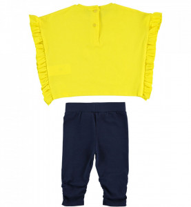 Set tricou galben + pantalon bleumarin, Ido