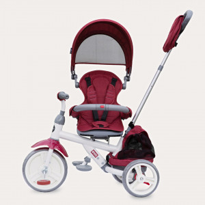 Tricicleta cu sezut reversibil Coccolle Evo (2019) Visiniu