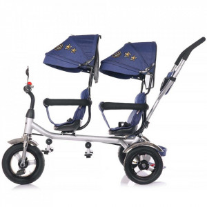 Tricicleta gemeni Chipolino 2Play navy
