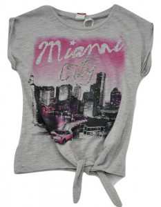 Tricou fete, ido, gri