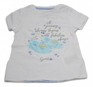 Tricou Guess cu botosi pe piept si dantela pe spate in clin