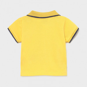 Tricou polo nou nascut baiat galben Mayoral