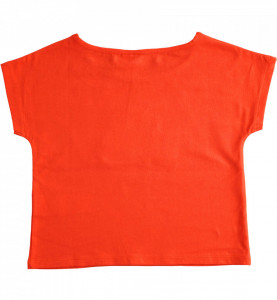 Tricou rosu din bumbac NO KISS IDO