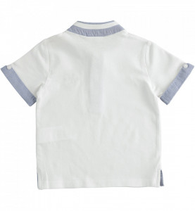 Tricou tunica baieti, alb