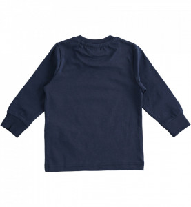 Bluze de baieti din bumbac IDO alb si bleumarin