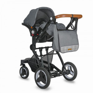 Carucior transformabil 3in1 Coccolle Ambra Urban Grey