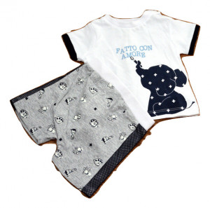 Costum, ido cu elefant pe tricou