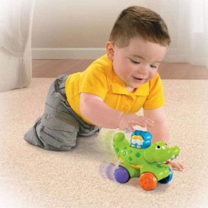Jucarie Fisher Price by Mattel Infant Press and Go Crocodil