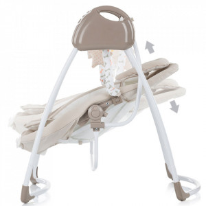 Leagan electric si balansoar Chipolino Paradise beige ribbon