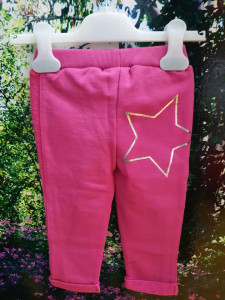 Pantalon de trening roz IDO din bumbac