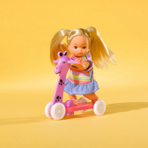 Papusa Simba Steffi Love 29 cm Baby World cu 2 copii, 1 bebelus si accesorii