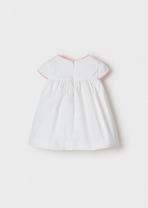 Rochie brodata bebe fetita somon Mayoral