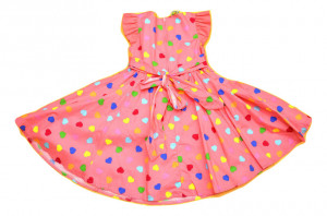 Rochie cu inimioare multicolore