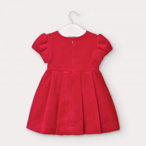 Rochie de fete din catifea roz Mayoral