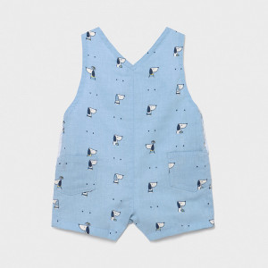 Salopeta cu tricou pentru nou nascut baiat bleo Mayoral