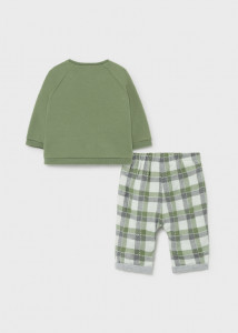 Set ECOFRIENDS, hanorac cu pantaloni lungi pentru nou-născut băiat, Mayoral