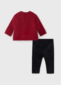 Set leggings cu floare pentru bebe fată, Mayoral