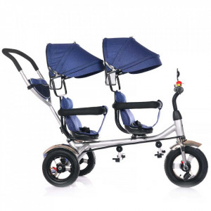 Tricicleta gemeni Chipolino 2Play navy