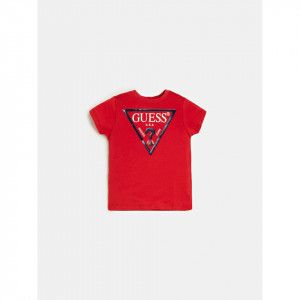 Tricou cu maneca scurta Guess de baieti din bumbac