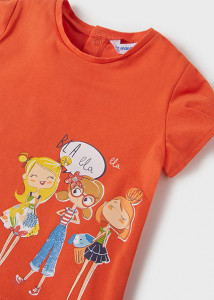 Tricou maneca scurta ECOFRIENDS bebe fetita, Mayoral