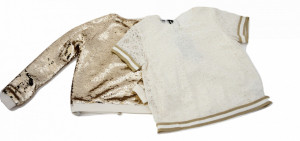 Bluza, ido, crem cu auriu