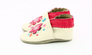 Botosi din piele bebe, Robeez, floare