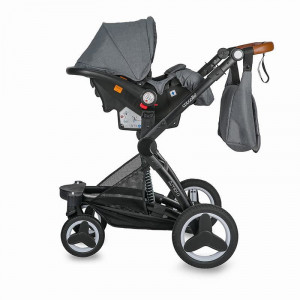 Carucior transformabil 3in1 Coccolle Ambra Urban Grey